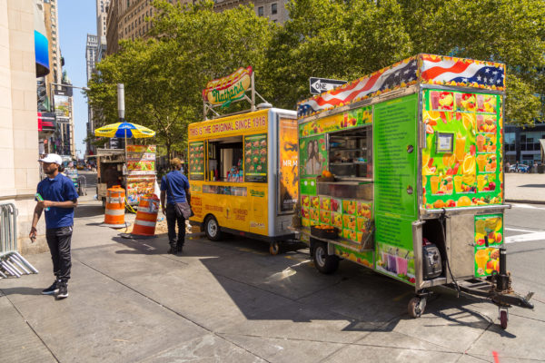Street vendors in NYC